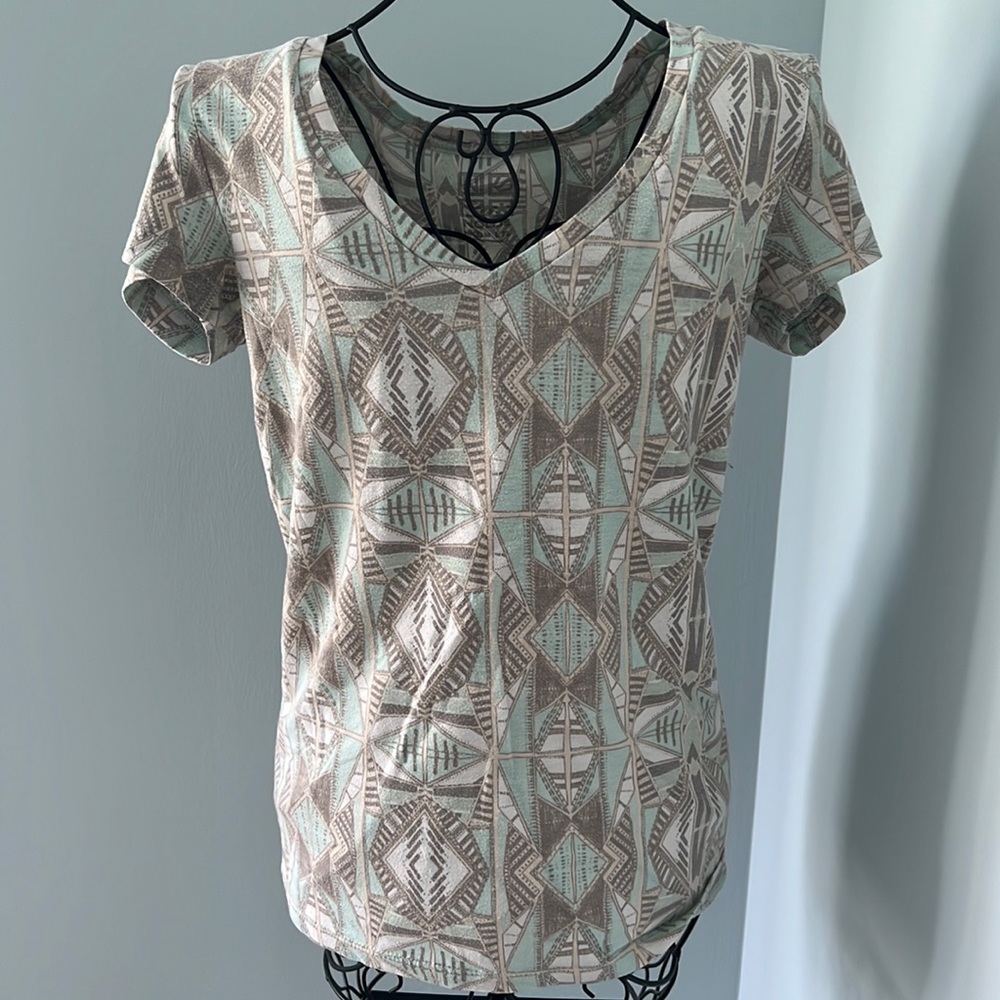 Aztec Print Cotton Shirt